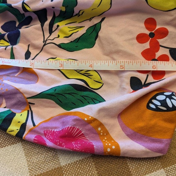 TCEC women's large EUC modern floral puff sleeves blouse - Picture 6 of 7